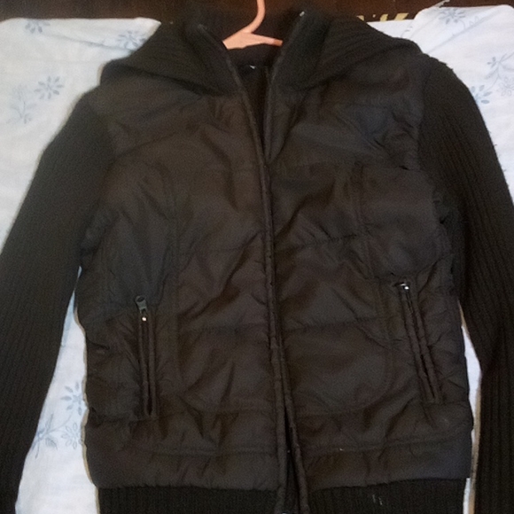 Cute brown cotton and puffer jacket - Picture 7 of 7